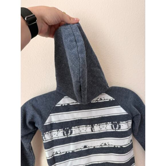 7 For All Mankind Stripped Hooded Jacket Size 4T - Picture 8 of 8